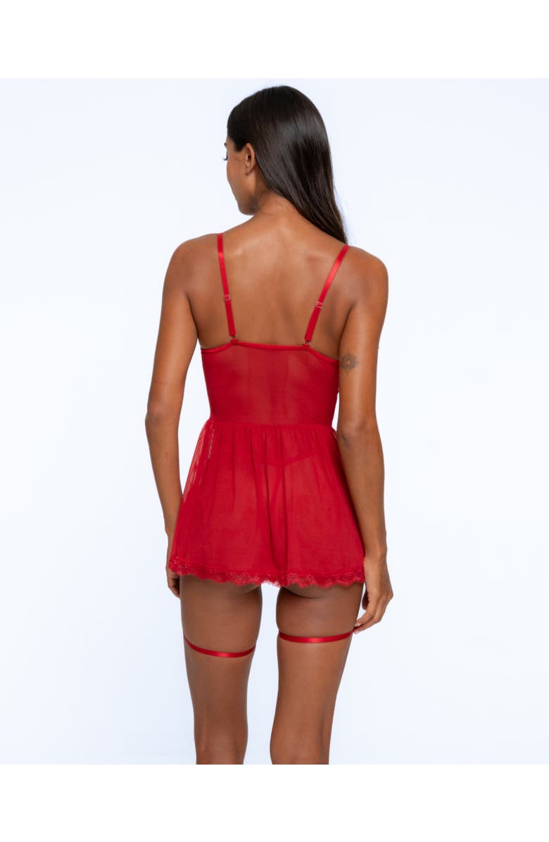 One Empire Valerie Babydoll, Alternate, color, Burgundy
