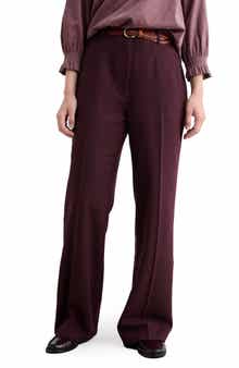 Lowena Straight Leg Recycled Wool Blend Pants