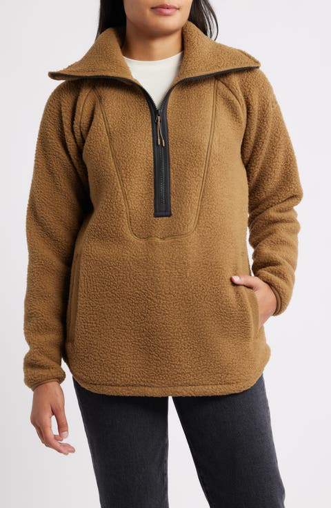 Bliss High Pile Fleece Half Zip Pullover