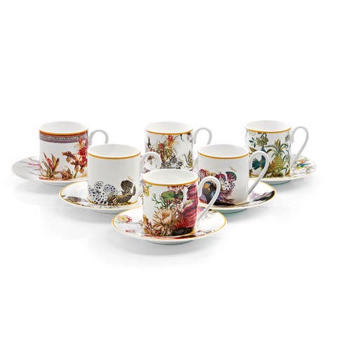 6pcs Coffee Cup & Saucer with Luxury Box
