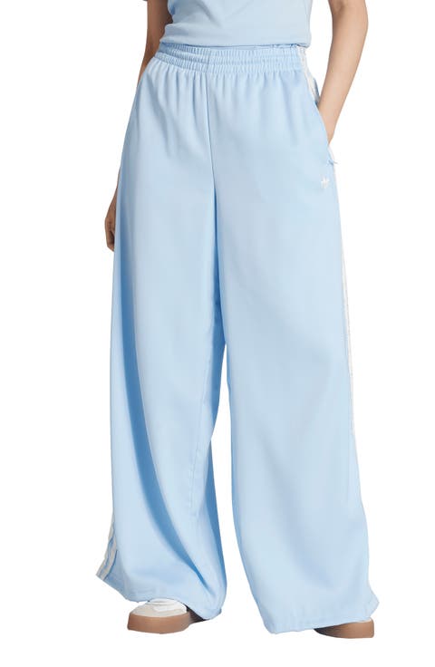Adidas☆レディースパンツ☆BLUE VERSION CHILE WIDE LEG PANTS adidas Blue Version Wide Leg Satin Pants - Black | Free