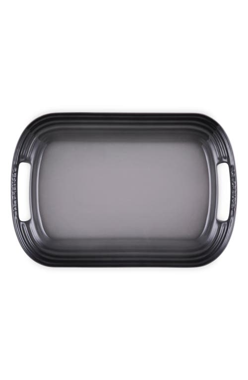 Le Creuset Stoneware Serving Platter In Gray