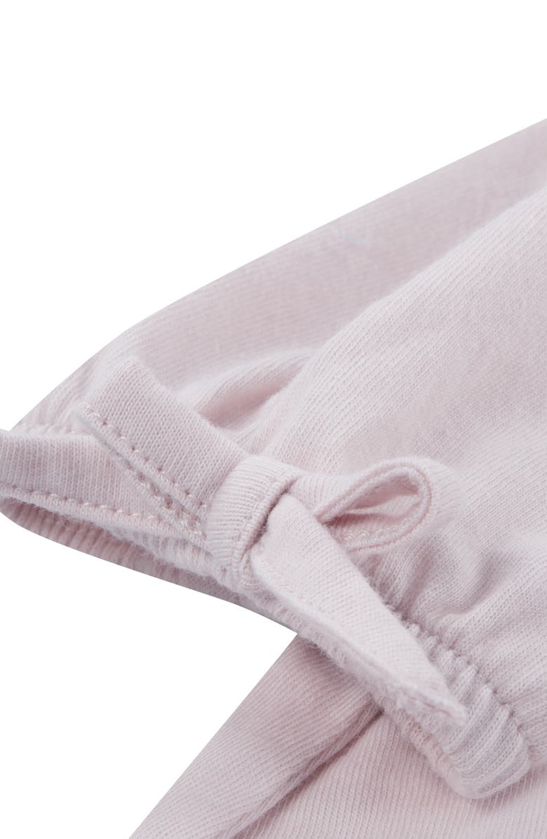 Levi's Bow Logo T-Shirt & Chambray Shorts Set, Alternate, color, Crystal Pink