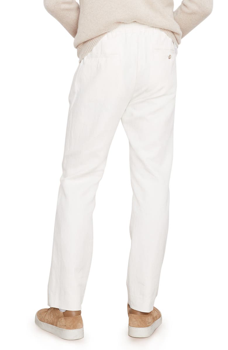 Vince Slim Fit Lyocell & Cotton Pants, Alternate, color, Bone