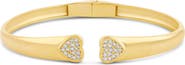 SHYMI Open Pavé Heart Cuff Bracelet