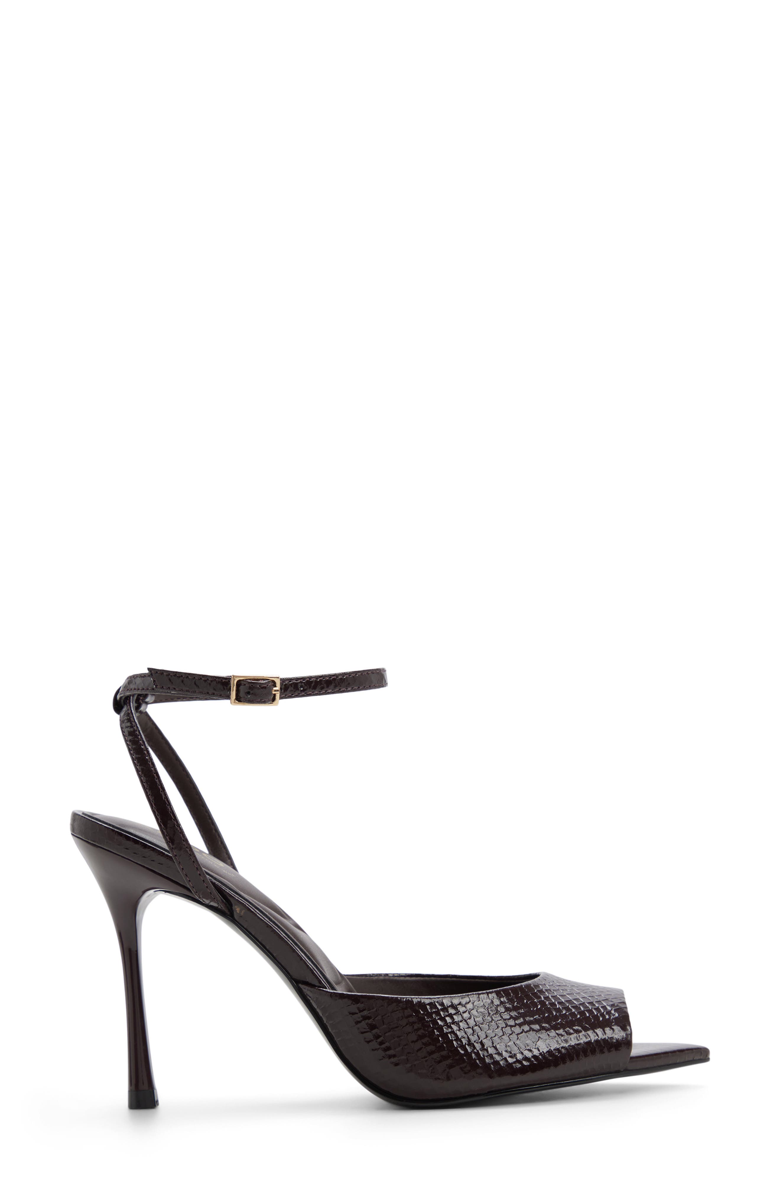 Belen Ankle Strap Pointed Toe Sandal, Alternate, color, MAROON