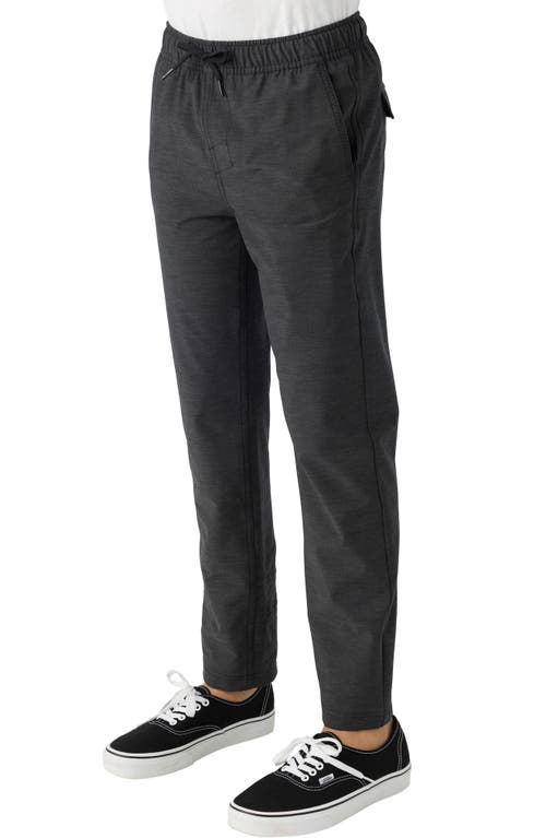 O'neill Kids' Venture Water Repellent Elastic Waist Pants In Black