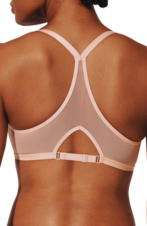 Thirdlove Bare Underwire Front Clasp Mesh Spacer Bra In Pink