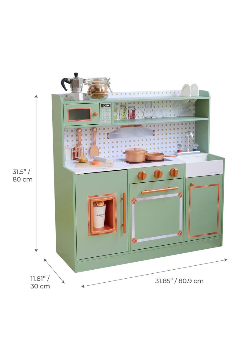 Little Chef St. Louis Play Kitchen & Accessories, Alternate, color, GREEN