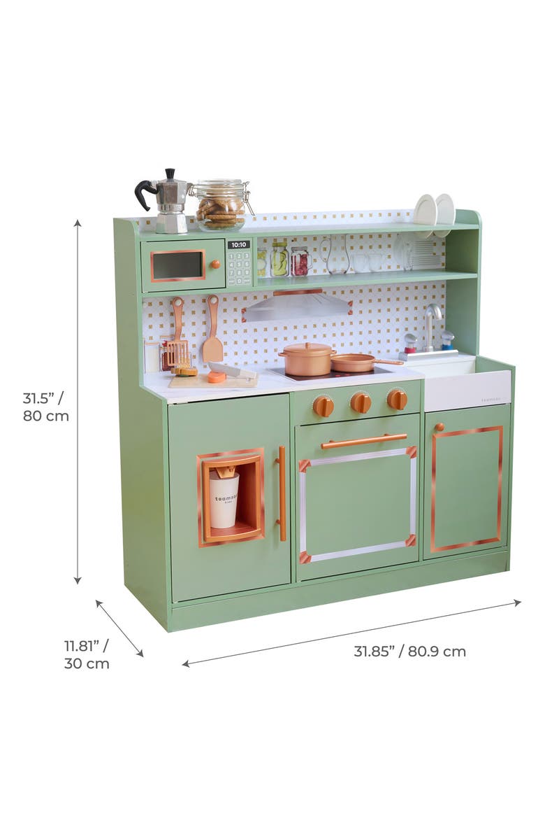 Teamson Kids Little Chef St. Louis Play Kitchen & Accessories, Alternate, color, Green