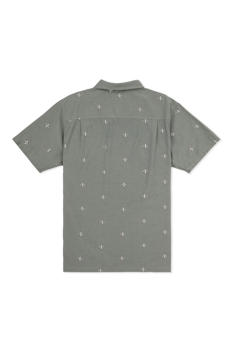Incon Aero Short Sleeve Button-Up Shirt, Alternate, color, GREAT WHITE COMBO