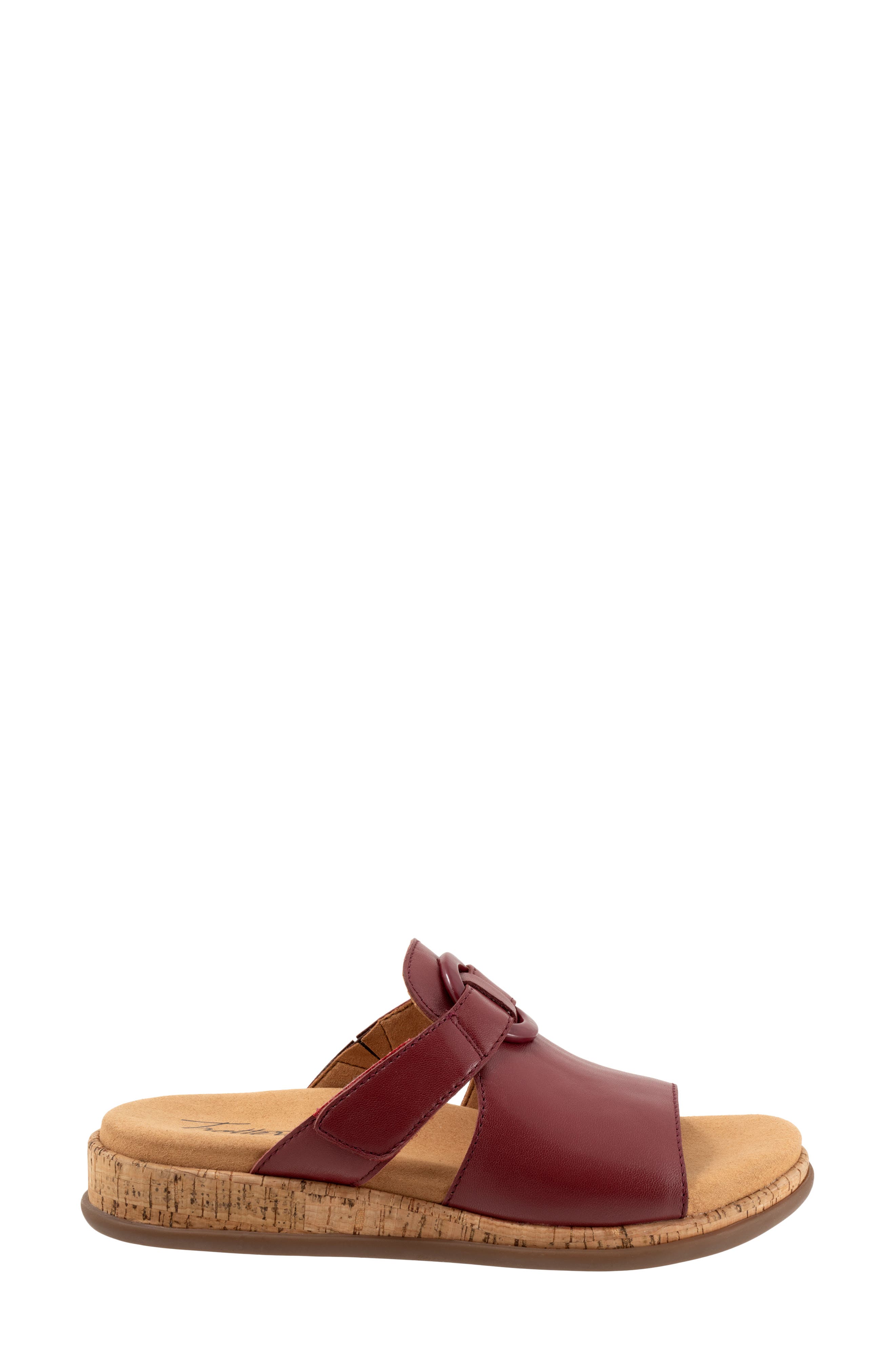 Ginnie Platform Wedge Slide Sandal, Alternate, color, CHERRY