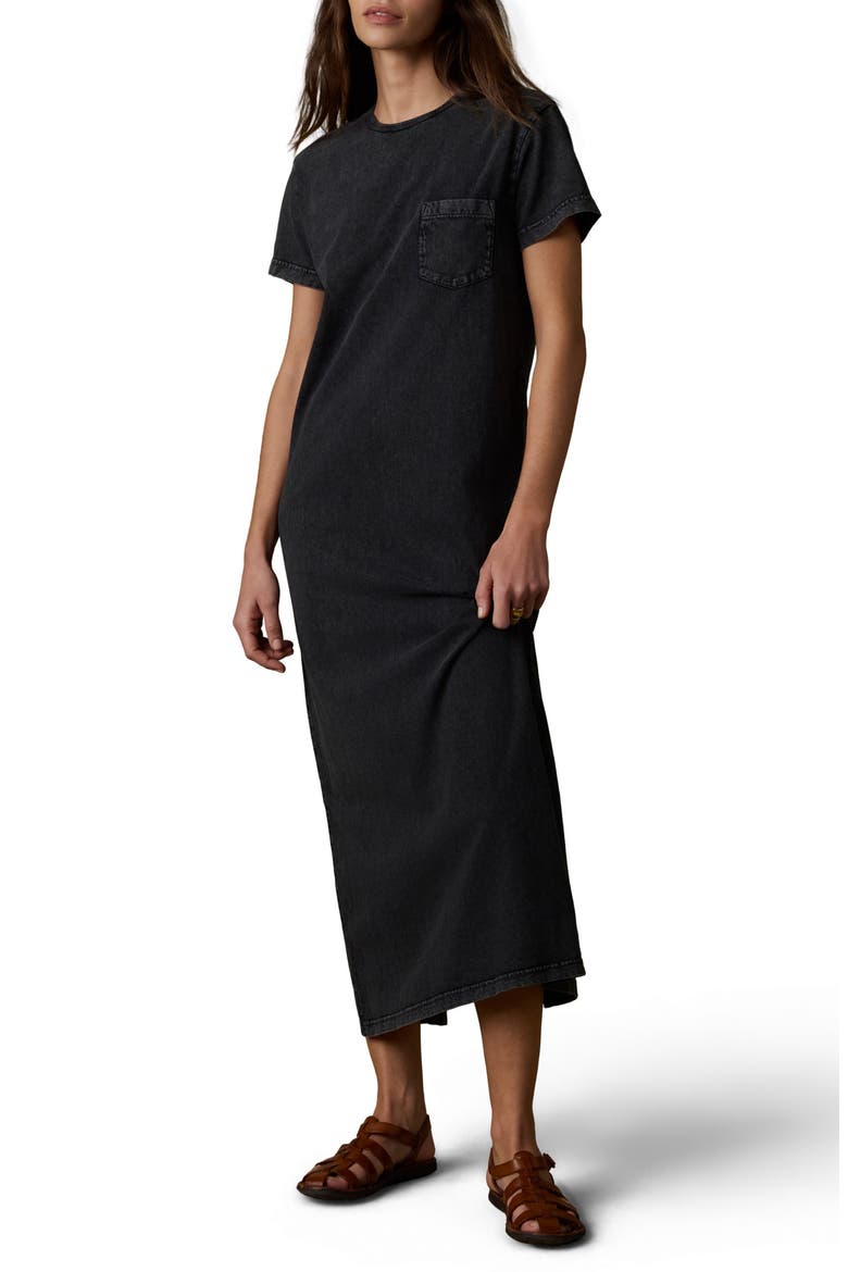 cotton t shirt maxi dress Tall Striped T-Shirt Maxi Dress L / Extra Tall / Black/White