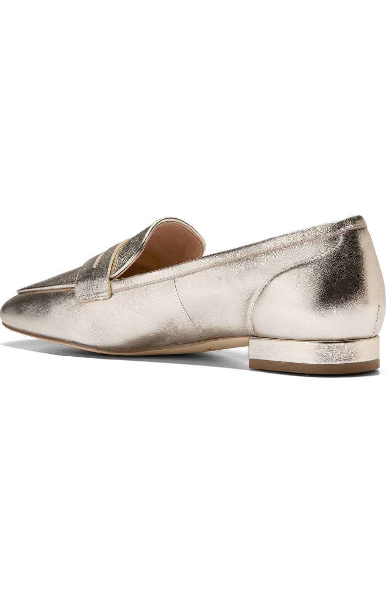 Cole Haan Tarese Penny Loafer, Alternate, color, Soft Gold Leather