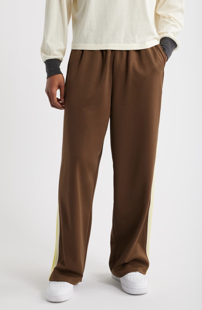 Elwood Gym Class Stripe Track Pants, Main, color, Bulldog Brown