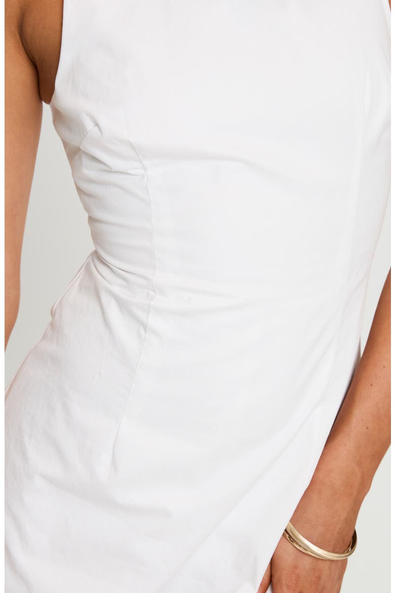 Yumiko Skirted Organic Cotton Romper, Alternate, color, WHITE