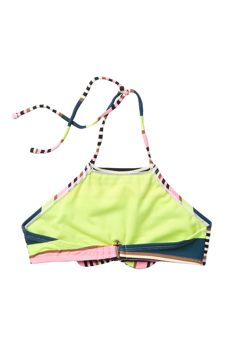 Raisins Calafia Mood Ring Stripe Print Bikini 2-Piece Set, Alternate, color,