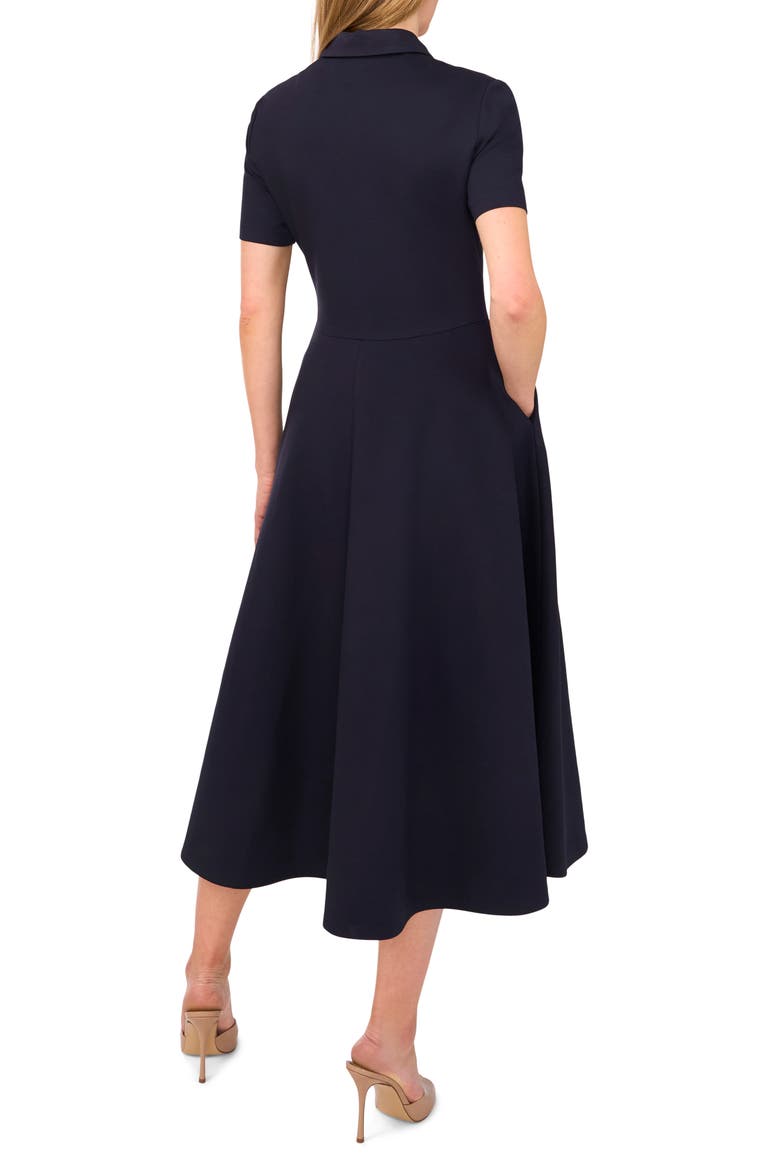 Polo Midi Dress, Alternate, color, BARITONE BLUE
