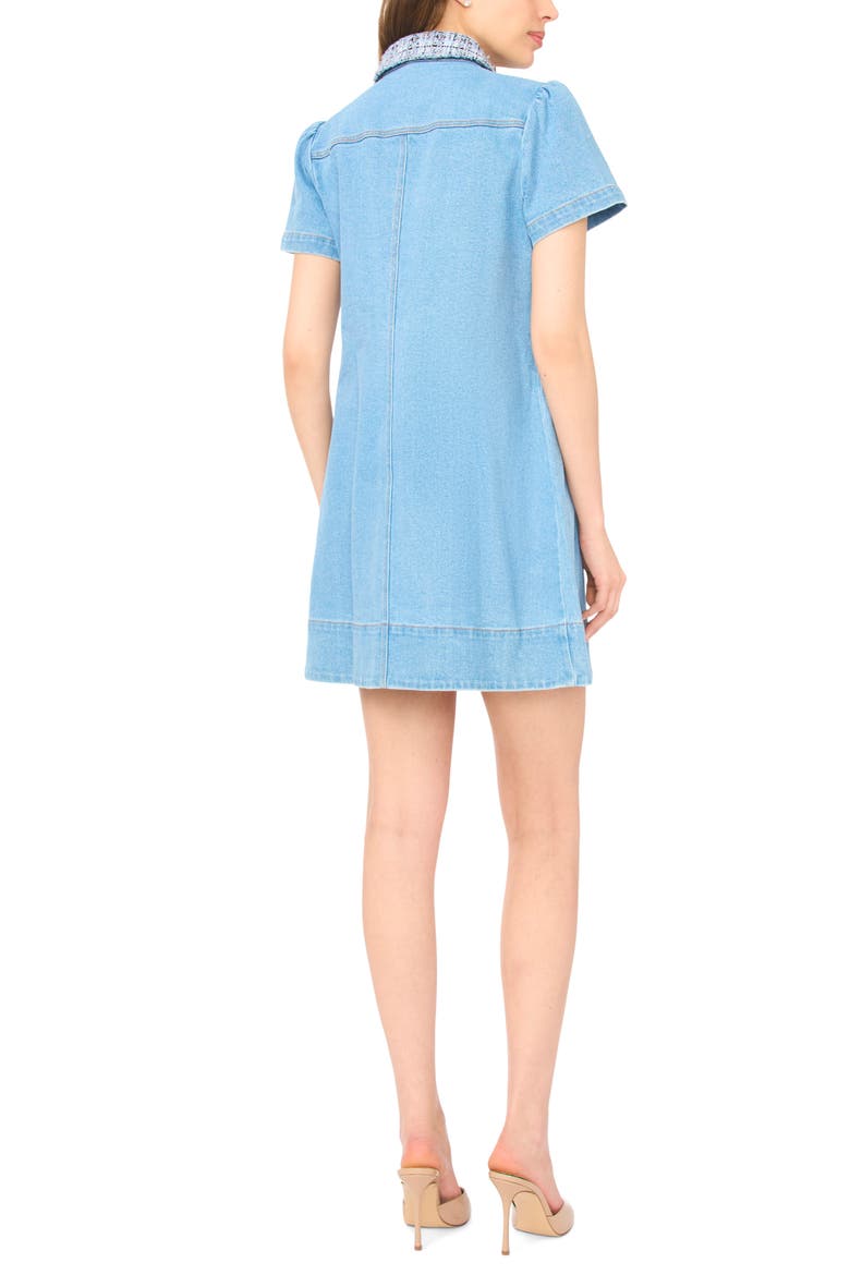 Denim Shirtdress, Alternate, color, LIGHT BLUE WASH