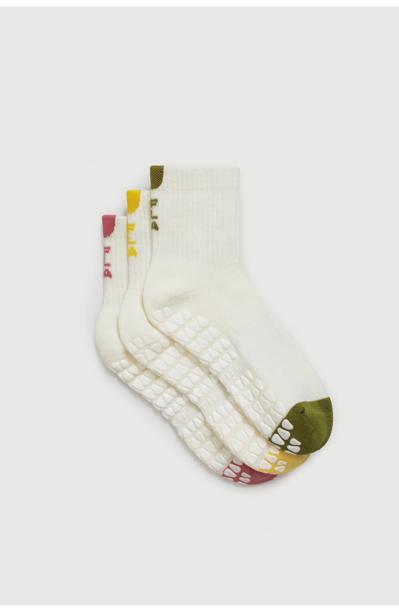Fraise The Montecito Set Grip Socks, Main, color, Grove/Paloma/Custard