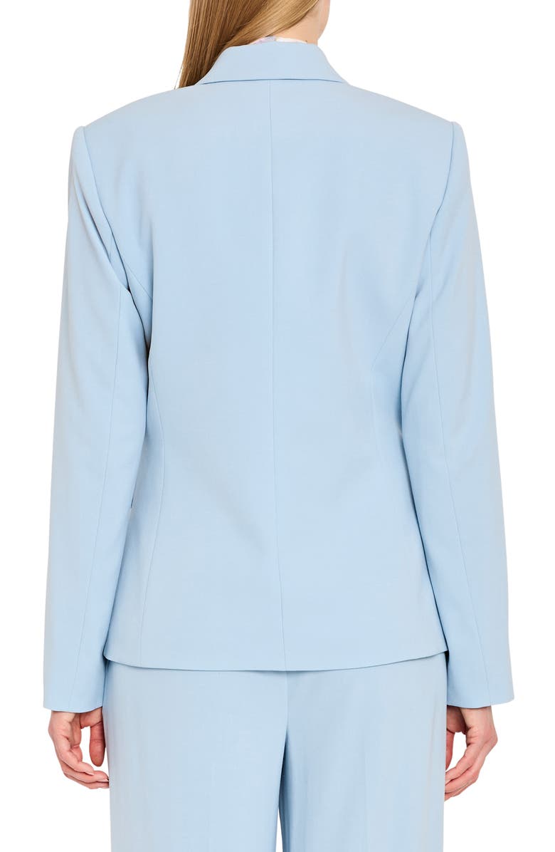 Tahari ASL One-Button Blazer, Alternate, color, Ice Blue