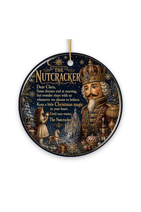 Nutcracker Christmas Magic Ceramic Ornament