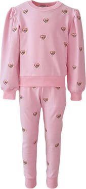 Lola + The Boys Embroidered Heart All Over Set