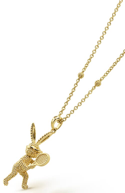 Lagos Rare Wonders Karat Tennis Pendant Necklace In Gold