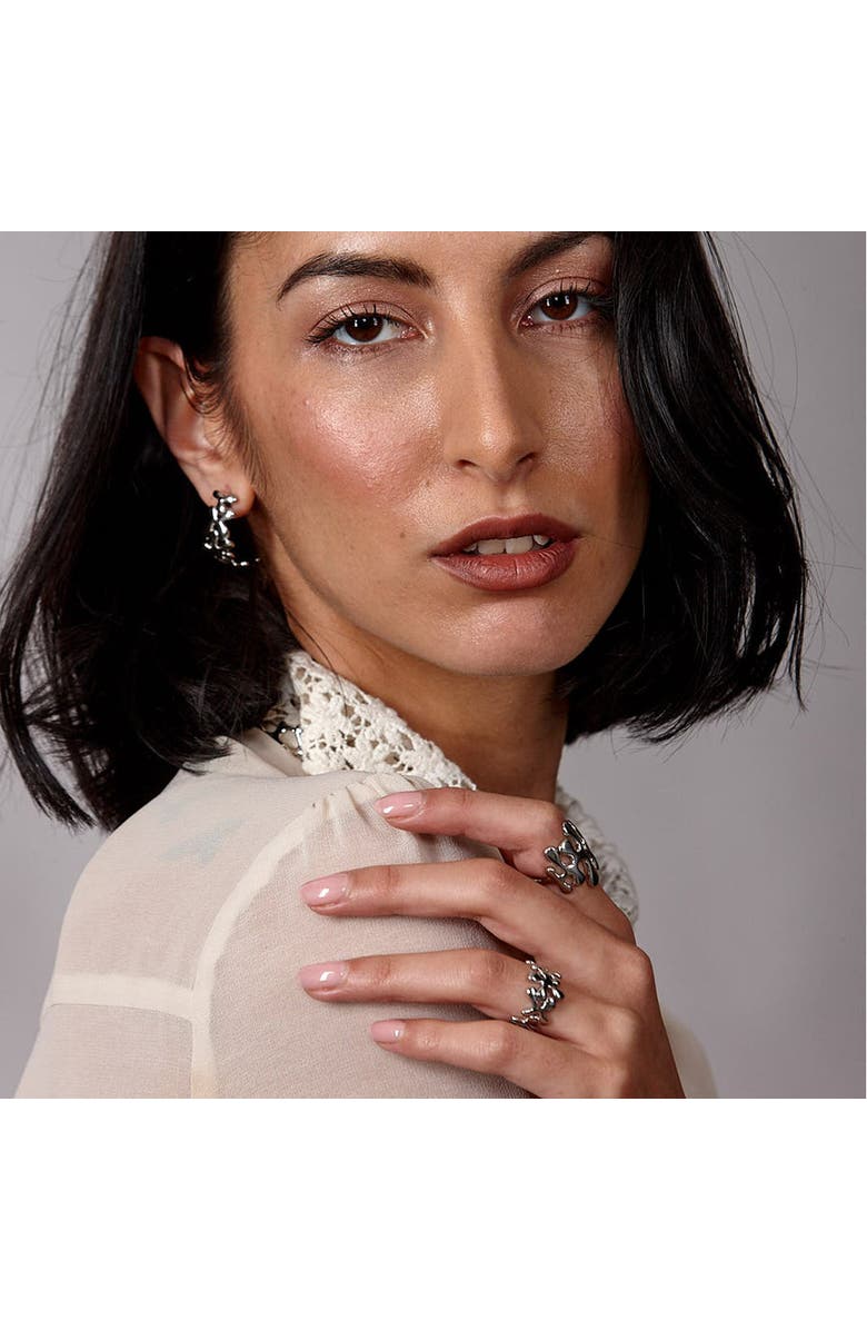 Lucy Quartermaine Large Splash Ring, Alternate, color, Sterling Silver