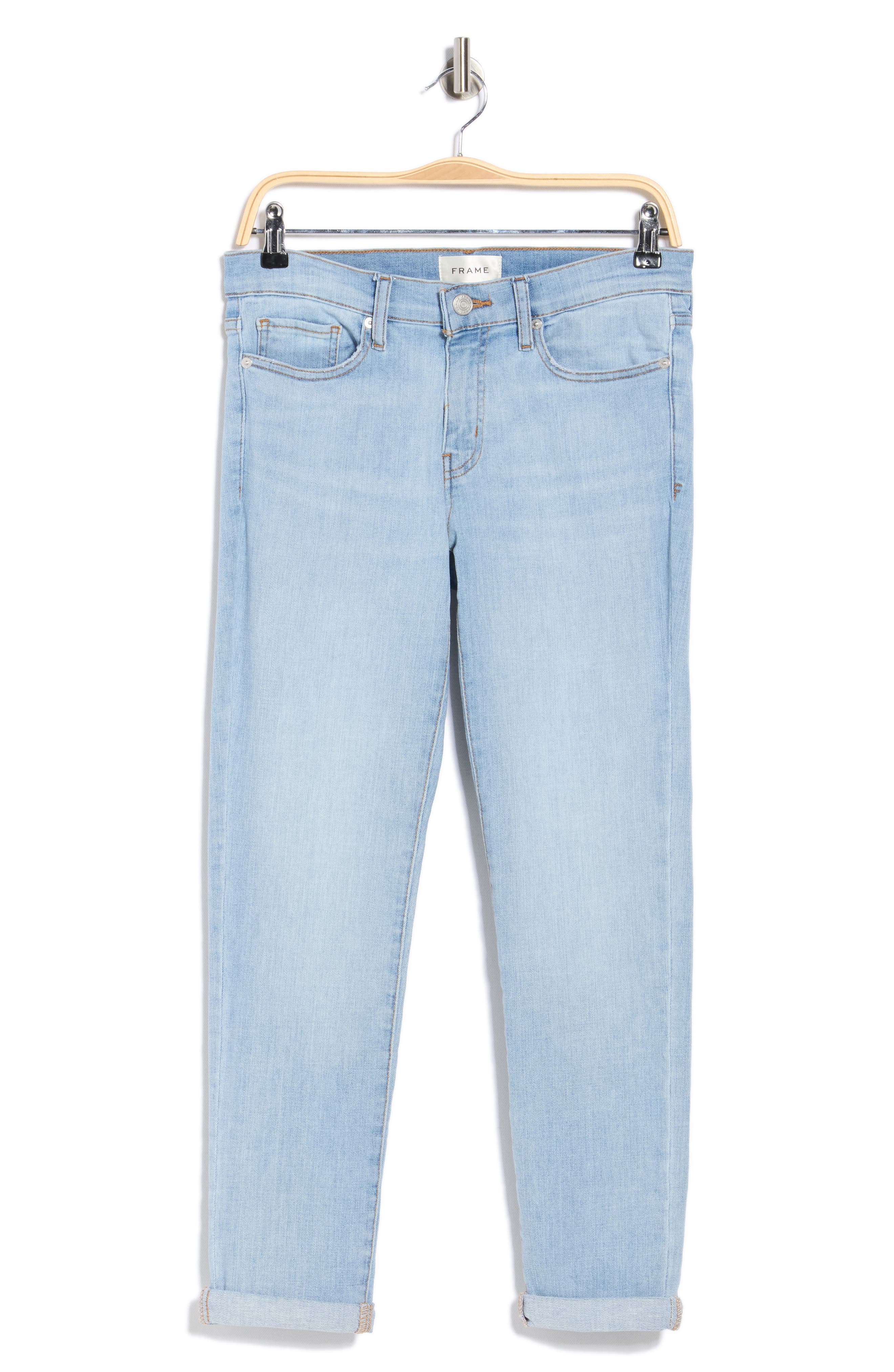FRAME Le Garcon Mid Rise Crop Boyfriend Jeans
