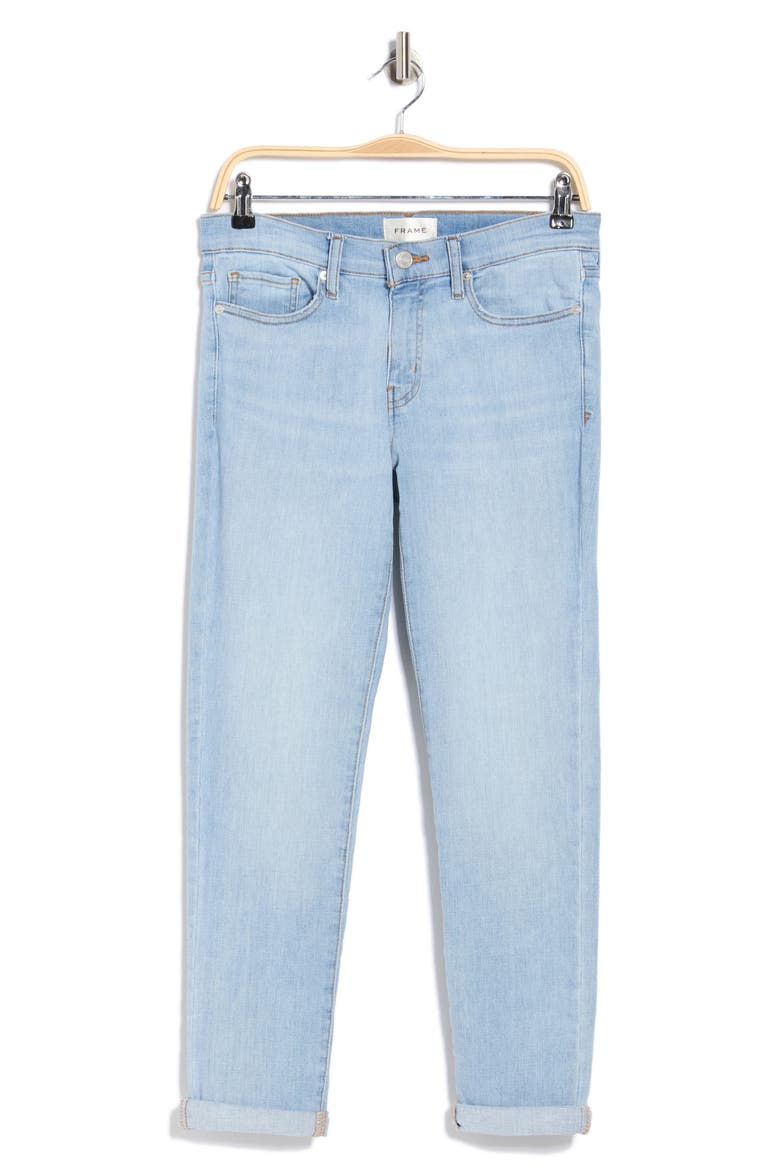 Le Garcon Mid Rise Crop Boyfriend Jeans, Alternate, color, TEMPER