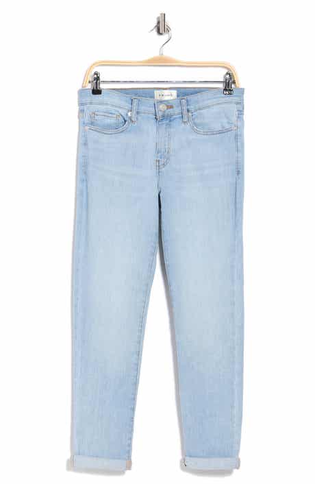 FRAME Le Garcon Mid Rise Crop Boyfriend Jeans