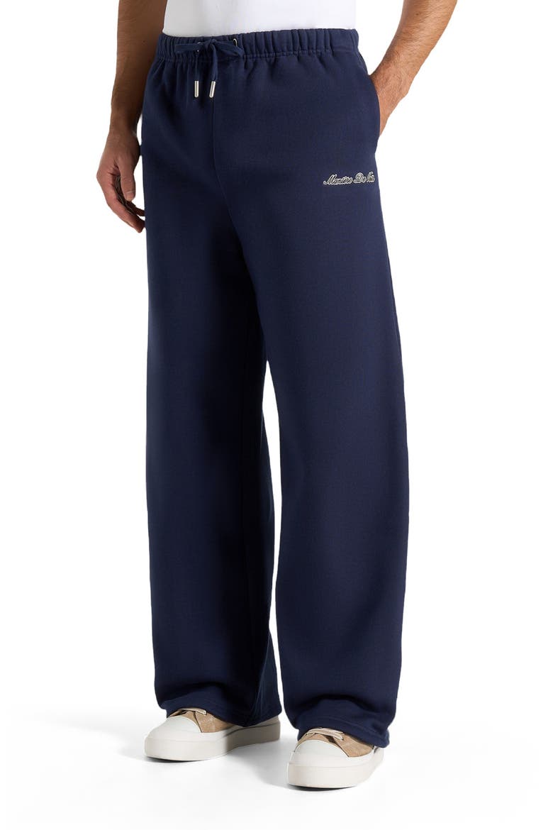 Unisex Signature Wide Leg Sweatpants, Alternate, color, Navy