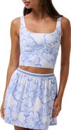 TravisMathew Moveknit Floral Crop Tank