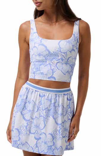 Moveknit Floral Crop Tank