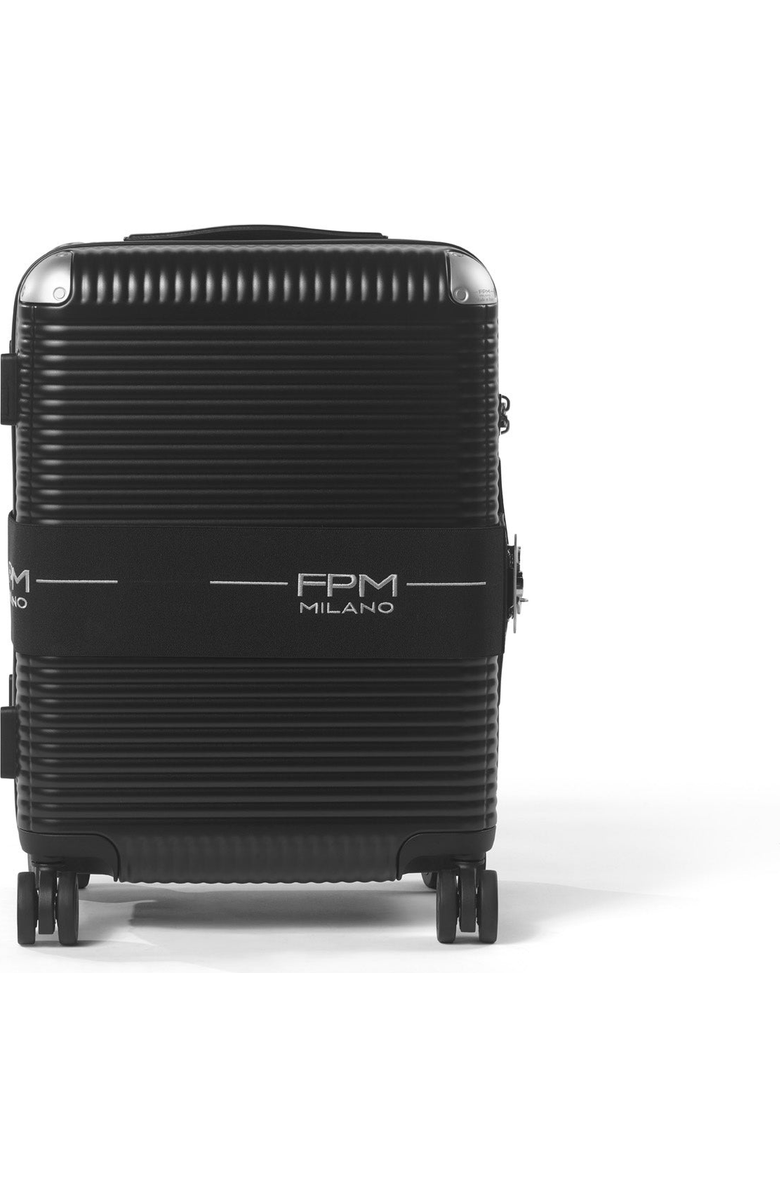 FPM - Fabbrica Pelletterie Milano - US Bank Zip Deluxe Spinner 55M Suitcase, Alternate, color, Eclipse Black