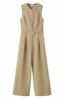 Sleeveless Wide Leg Jumpsuit