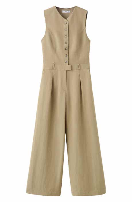Sleeveless Wide Leg Jumpsuit