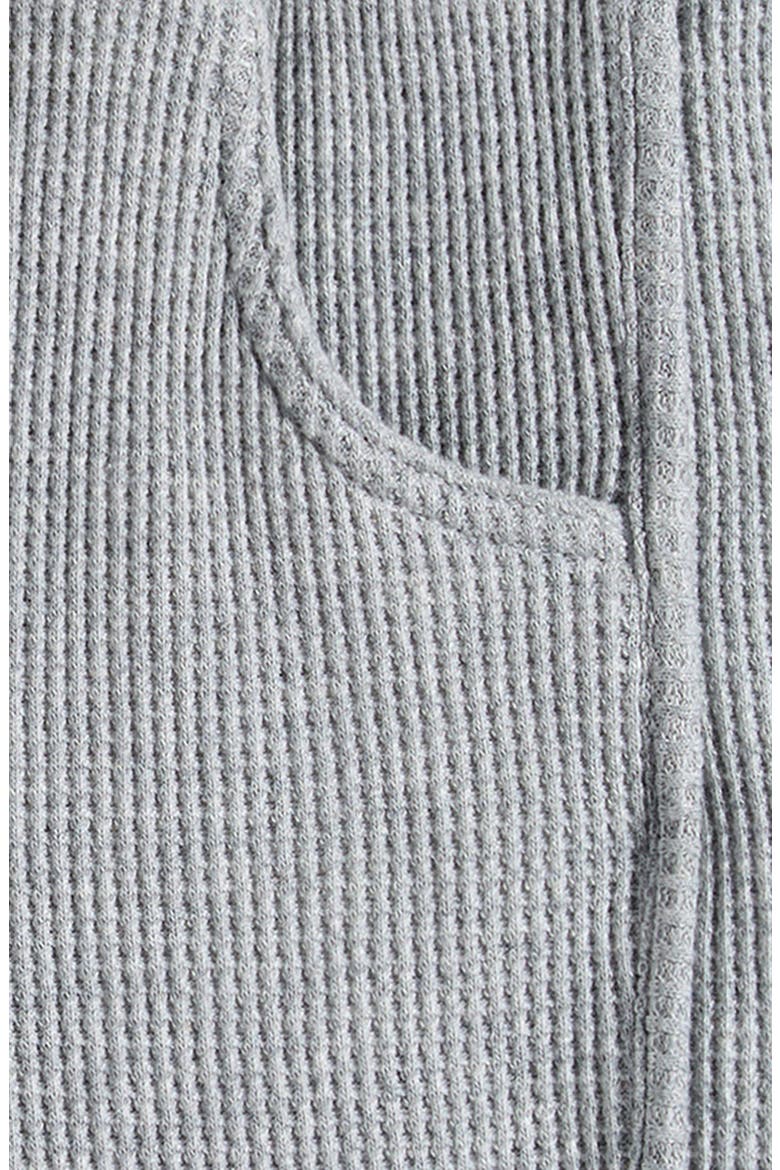 Dolphin Tie Waist Cotton Blend Shorts, Alternate, color, LIGHTER GREY HEATHER