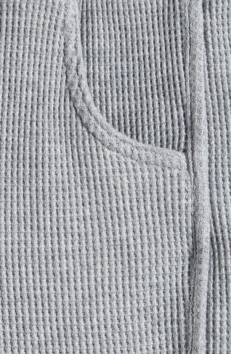 OTTER AVENUE Dolphin Tie Waist Cotton Blend Shorts, Alternate, color, Lighter Grey Heather