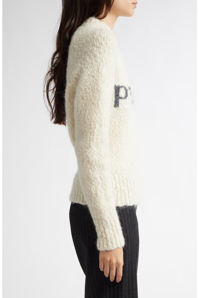 Solo Graphic Sweater, Alternate, color, ECRU