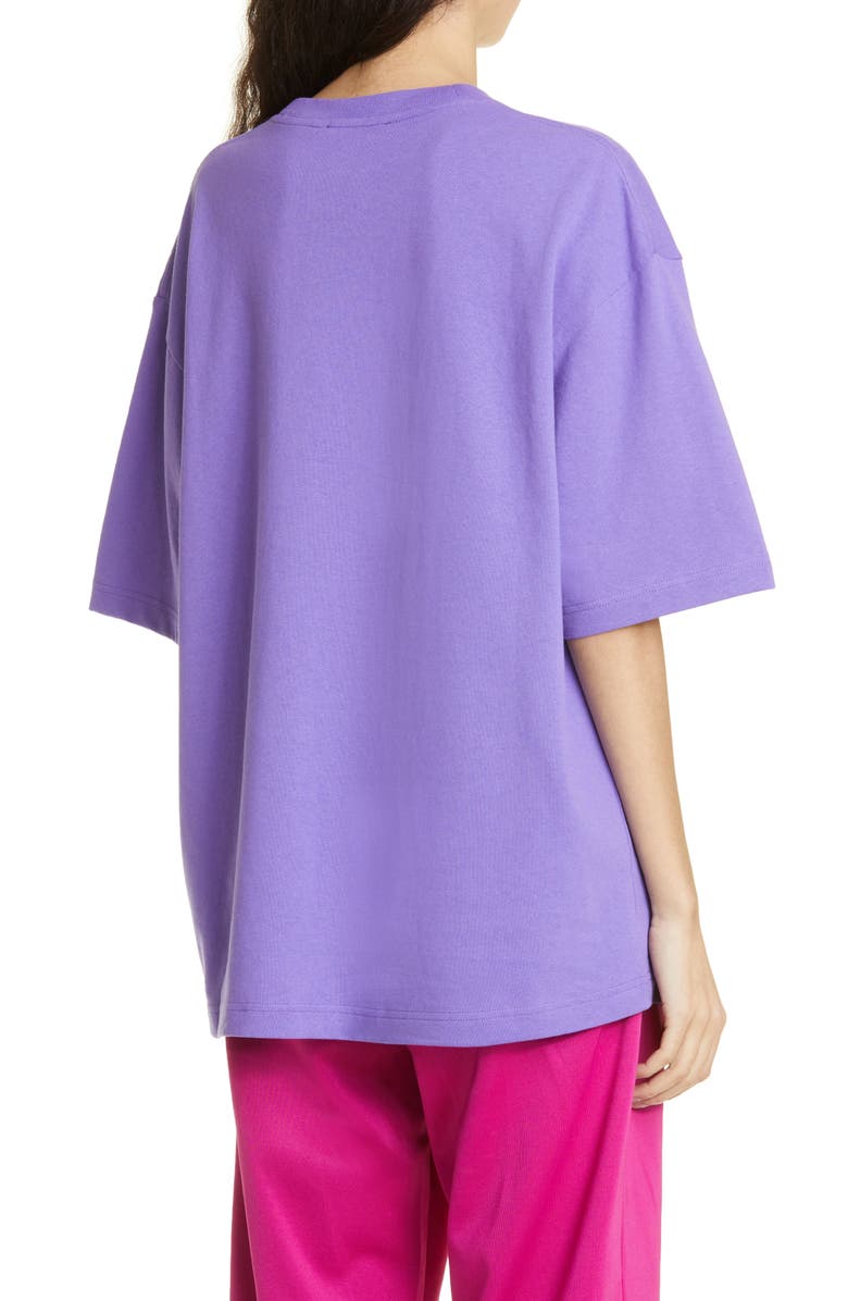 Acne Studios Exford Inflatable Logo Organic Cotton T-Shirt, Alternate, color,