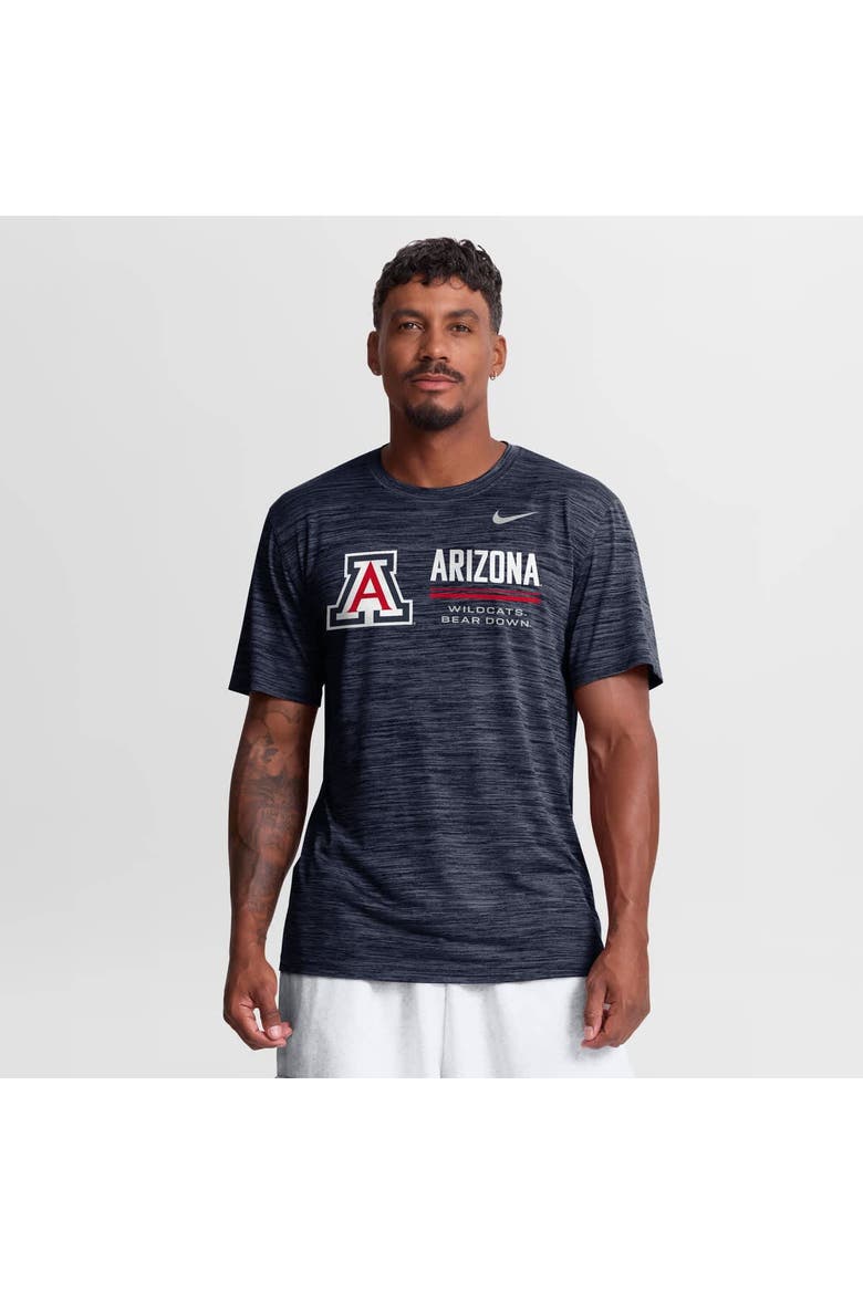 Men's Nike Navy Arizona Wildcats Sideline Velocity Dri-FIT T-Shirt, Main, color, Navy