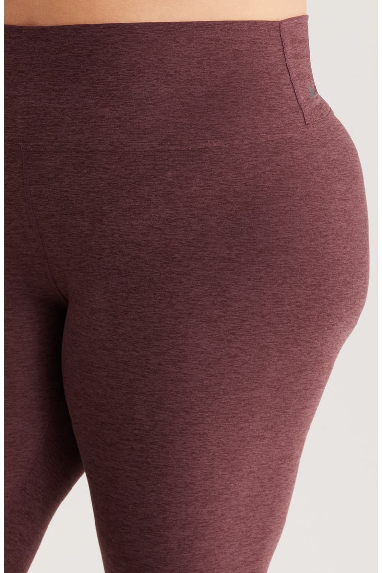 Renew High Waist Leggings, Alternate, color, BURGUNDY FUDGE MELANGE
