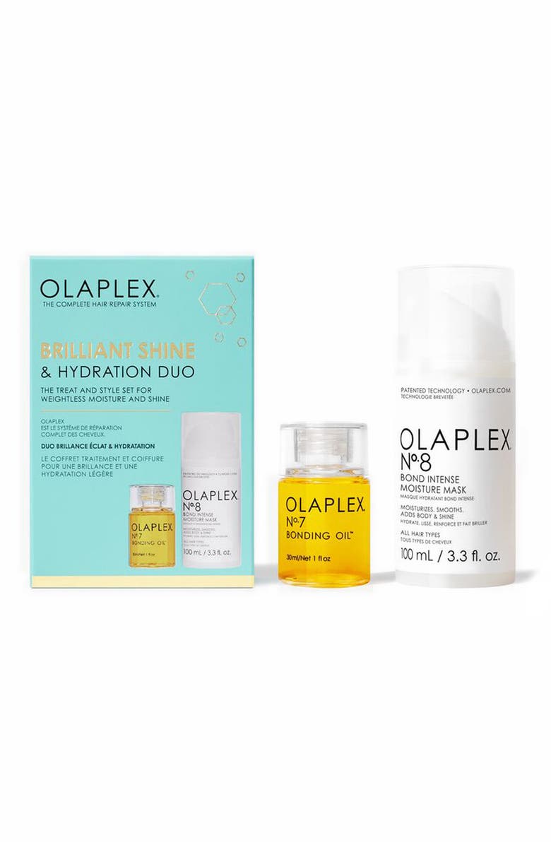 Olaplex Brilliant Shine & Hydration Duo Set $60 Value, Main, color, 