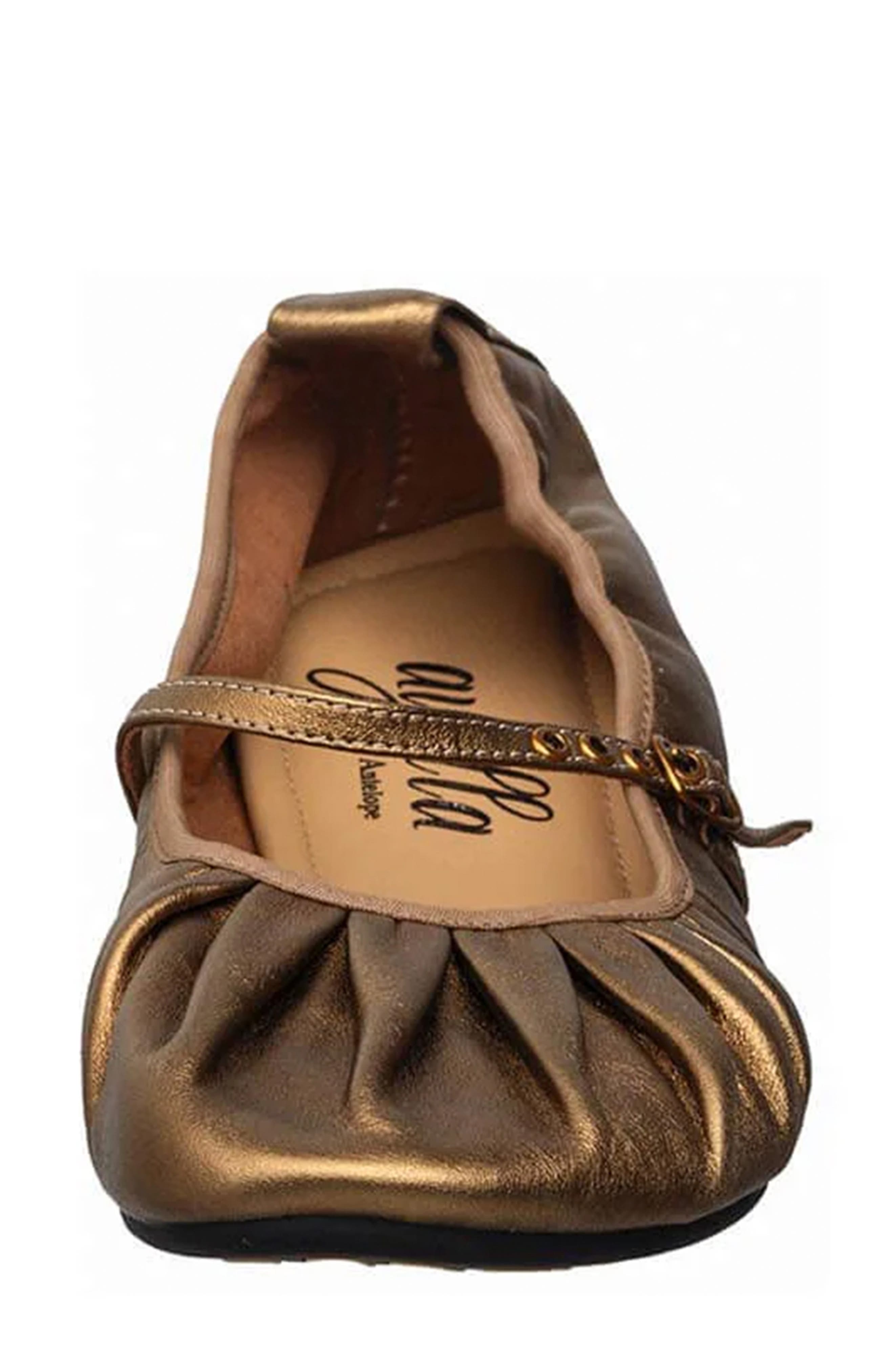 Mila Ballet Flat, Alternate, color, BRONZE