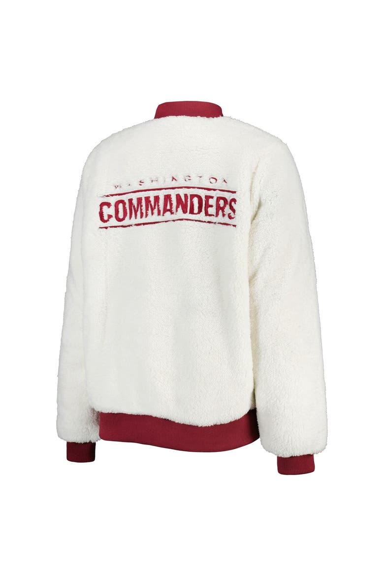 Women's G-III 4Her by Carl Banks Oatmeal/Burgundy Washington Commanders Switchback Reversible Full-Zip Jacket, Alternate, color, Oatmeal