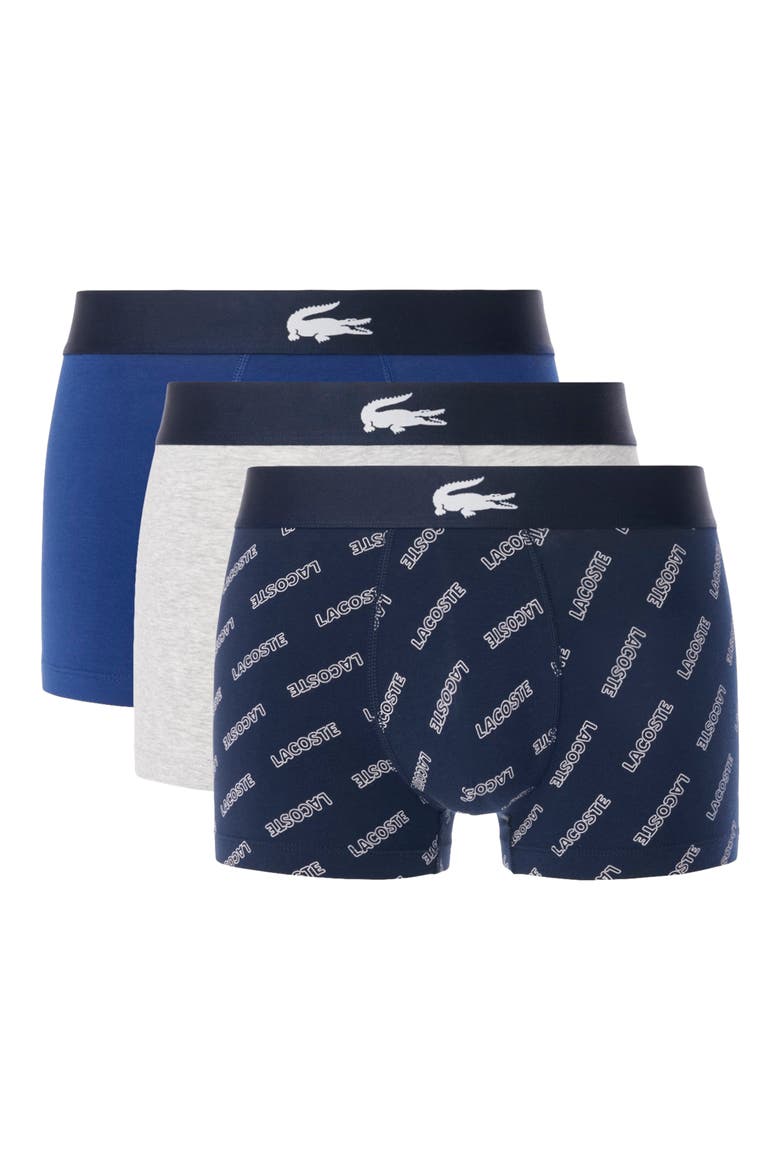 Core Graphics Assorted 3-Pack Stretch Cotton Boxer Briefs, Main, color, BCK NAVY BLUE/ WHITE-SILVER