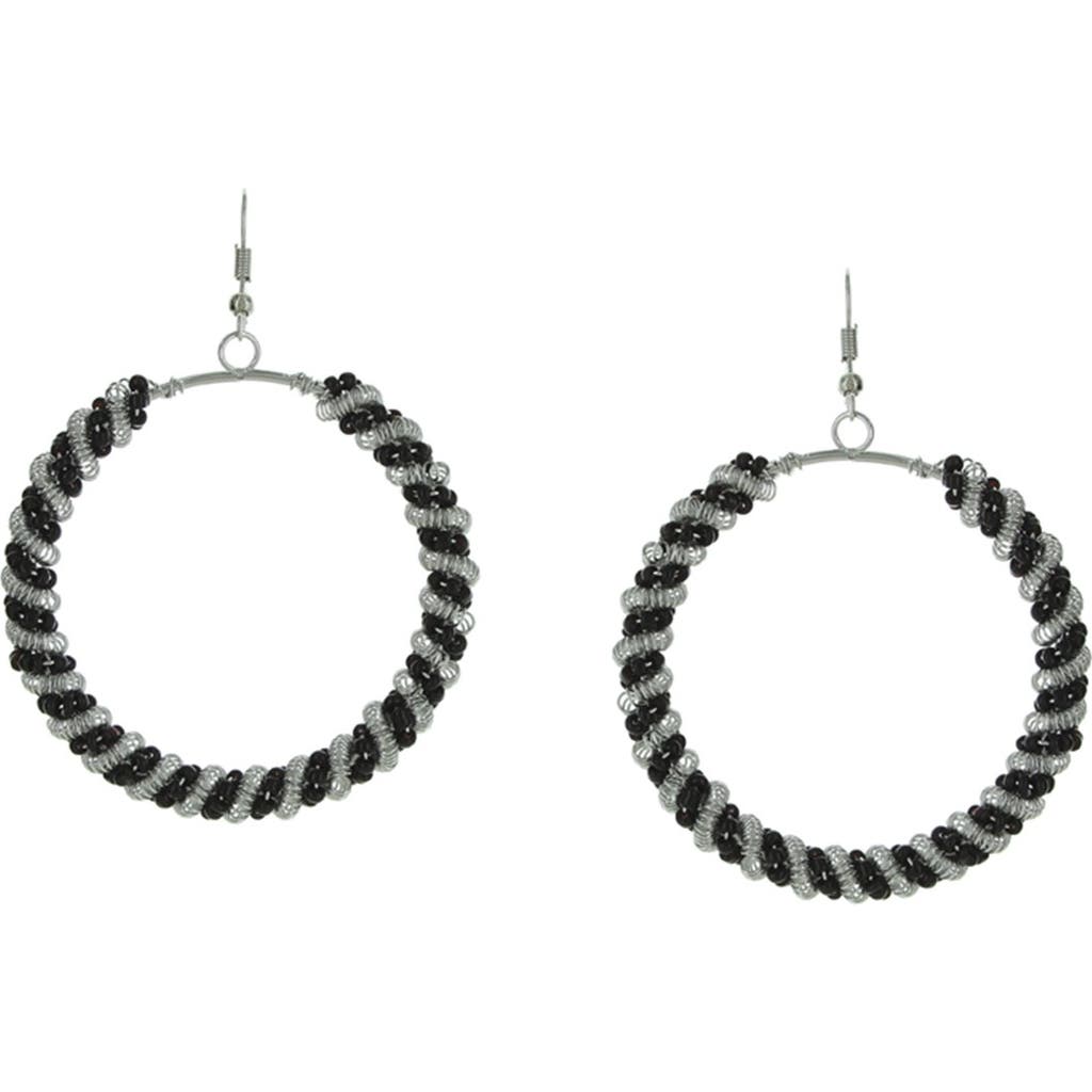Olivia Welles Eira Twist Hoop Earrings In Multi