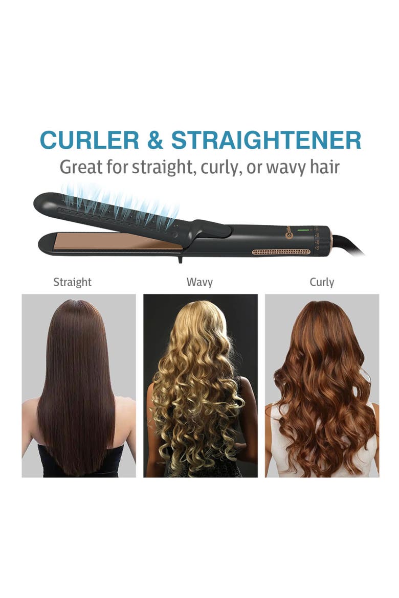 Breeze XL Professional Flat Iron Hair Straightener, Alternate, color, Black